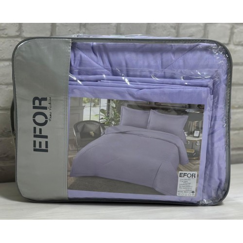 КПБ EFOR SATIN LILA с одеялом лиловый евро