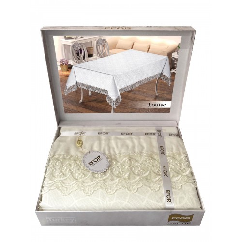 Скатерть EFOR LOUISE 160x220 кремовый