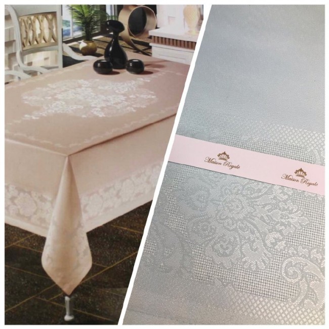 Скатерть Maison Royale DORE 160*220 зеленый YESIL