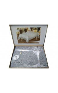 Скатерть EFOR INCI 160*300 прямоугольная серый GRI