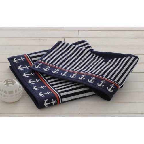 Полотенце OZDILEK BLUE MARINE (100*150) (4шт) темно синий