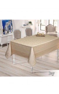 Скатерть EFOR IVY 160*300 прямоугольная кофейный