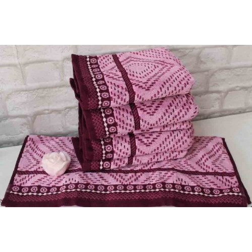 Полотенце OZDILEK VENNA (70*140) (6шт) бордовый