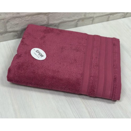 Набор полотенец EFOR NEW KOLLECTION из 1-ого предмета (70*140) GULKURUSU бордовый