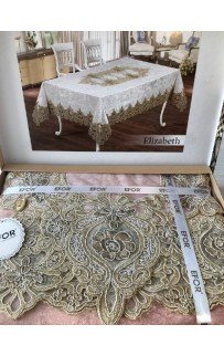 Скатерть EFOR ELIZABETH 160*220 прямоугольная пудровый