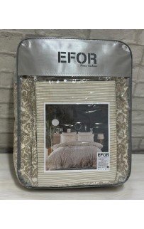 КПБ EFOR SATIN с одеялом с гипюром "орнамент" евро (капучино)