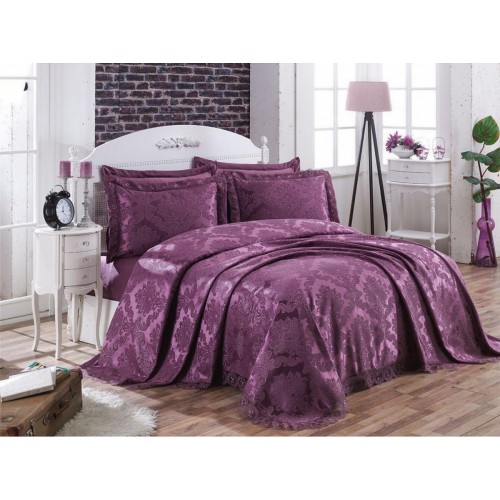 Покрывало EFOR (Gardines) с наволочками DIANA 240*260 сиреневый MOR