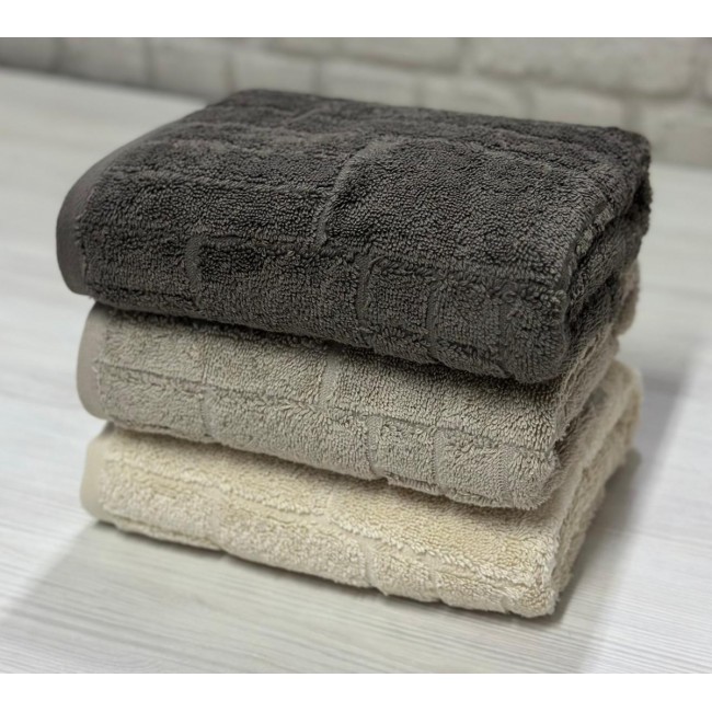 Полотенце LUZZ MIC-3 СUBUK (50*90) 3 шт кофейный Полотенце LUZZ MIC-3 СUBUK (50*90) 3 шт кофейный