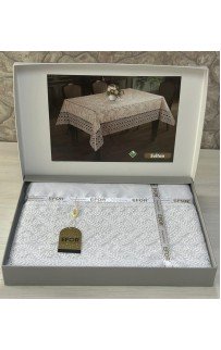 Скатерть EFOR SULTAN 160*220 прямоугольная белый BEYAZ