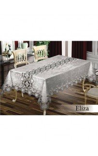 Скатерть EFOR ELIZA SET 160*220 8 салфеток- серый