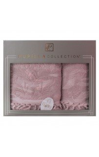 Набор полотенец Pupilla ELIZ хлопок (2 шт) (50*90,70*140) сухая роза