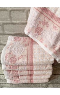 Полотенце OZDILEK LETYA (70*140) (6шт) розовый