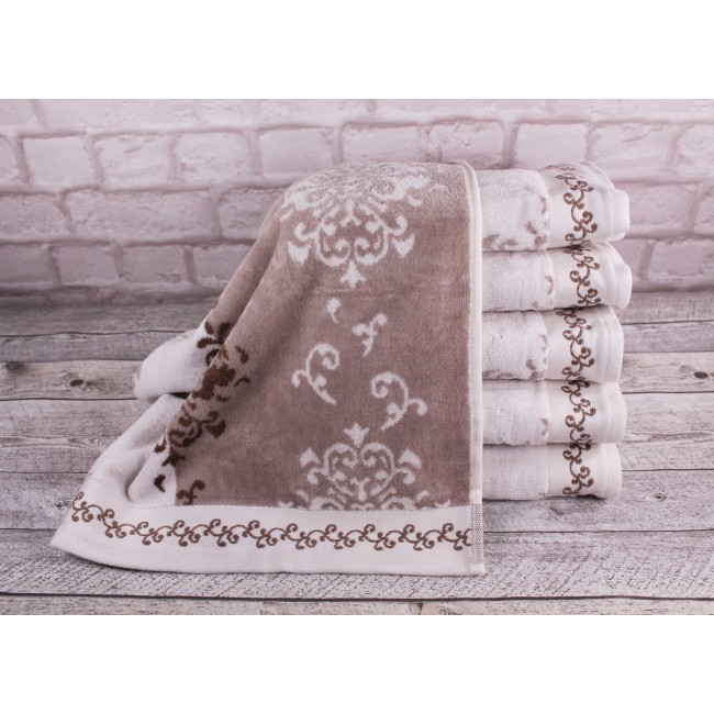 Полотенце OZDILEK EMILY (70*140) (6шт) кофейный Полотенце OZDILEK EMILY (70*140) (6шт) кофейный