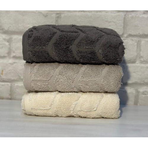 Полотенце LUZZ MARIA (50*90) 3 шт кофейный