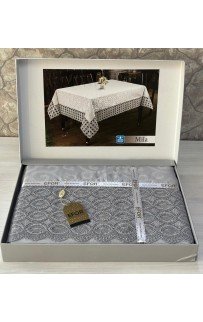 Скатерть EFOR MILA 160*220 прямоугольная серый GRI