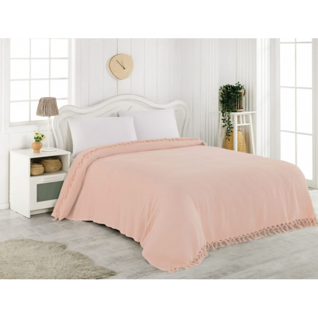 Покрывало EFOR пике 220X240 персик SOMON