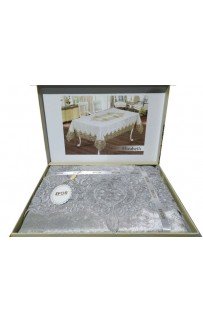 Скатерть EFOR ELIZABETH 160*220 прямоугольная серый