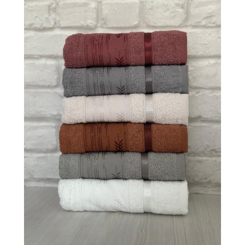 Полотенце EFOR BASAK 6 шт хлопок (50*90)