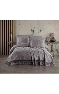 Покрывало EFOR Pique Bedspread MERYEM (240*260) с наволочками антрацит ANTRASIT