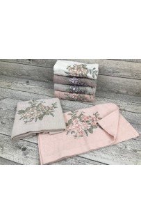 Полотенце EFOR ELIT 6 шт хлопок (50*90) модель букет цветов