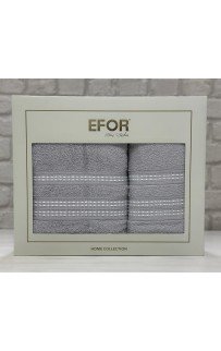 Набро полотенец EFOR из 2-х предметов (50*90.70*140) модель FITILLI (серый) GRI