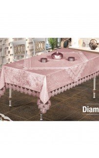 Скатерть EFOR DIAMOND 160*220 прямоугольная пудровый