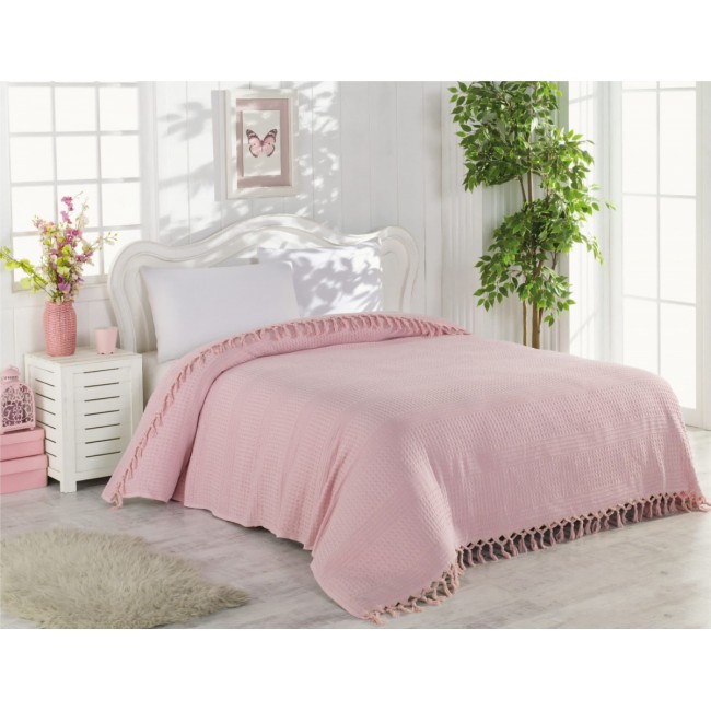 Покрывало EFOR пике 220X240 сухая роза GULKURUSU