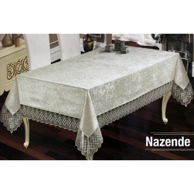 Скатерть EFOR NAZENDE 160*220 прямоугольная кремовый