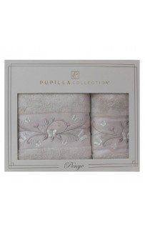 Набор полотенец Pupilla EVA хлопок (2 шт) (50*90,70*140) Penye кофейный