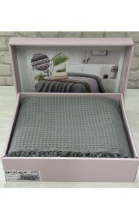 Покрывало вафельное EFOR 240*270 (АВ-01), серый