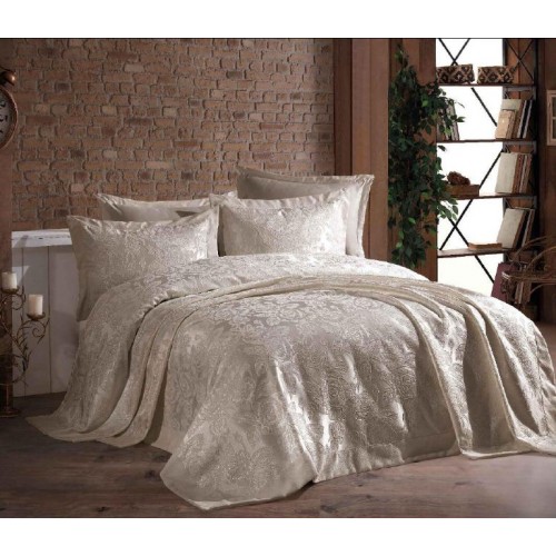 Покрывало EFOR (Gardines) с наволочками GUL 240*260 бежевый BEJ