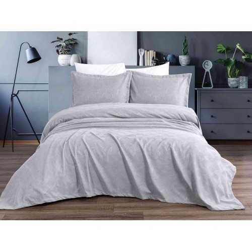 Покрывало EFOR Pique Bedspread BELKIS (240*260) с наволочками серый GRI