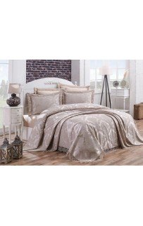 Покрывало EFOR (Gardines) с наволочками DIANA 240*260 бежевый BEJ