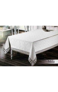 Скатерть EFOR MILA 160*220 прямоугольная кремовый KREM