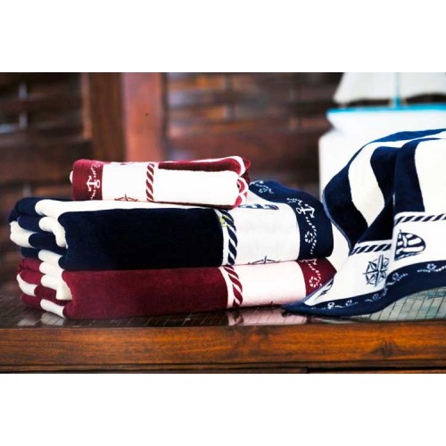 Полотенце OZDILEK PUSULA (70*140) (6шт) бордовый