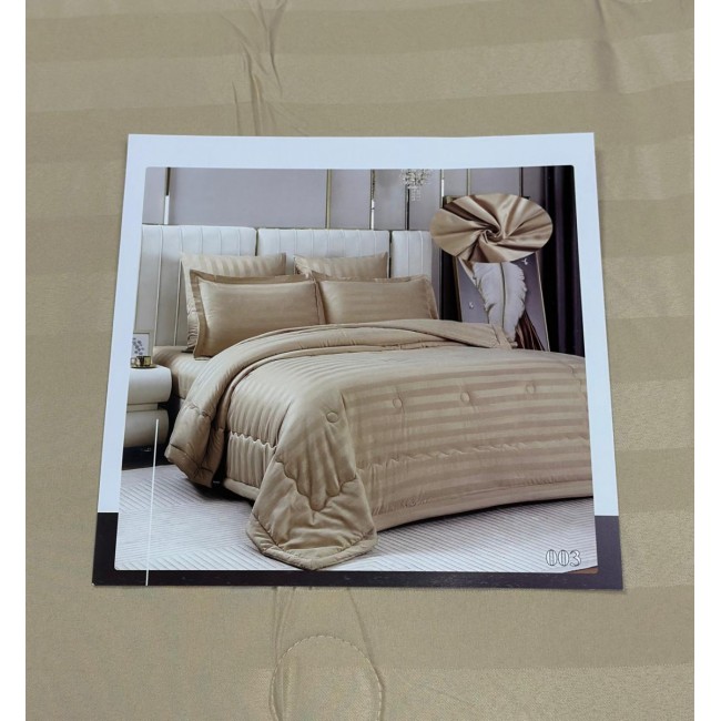 КПБ EFOR SATIN модель 2 с одеялом капучино евро