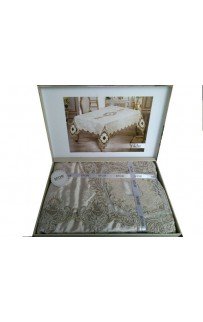 Скатерть EFOR YILDIZ 160*220 капучино Скатерть EFOR YILDIZ 160*220 капучино