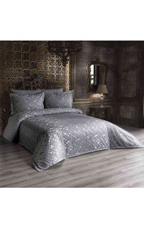 Покрывало EFOR Pique Bedspread SEZEN (240*260) с наволочками серый GRI