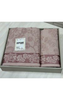 Набро полотенец EFOR из 2-х предметов (50*90.70*140) модель ROZALINA (бордовый) BORDO