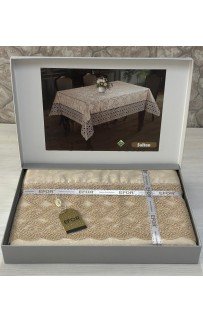 Скатерть EFOR SULTAN 160*220 прямоугольная капучино CAPI