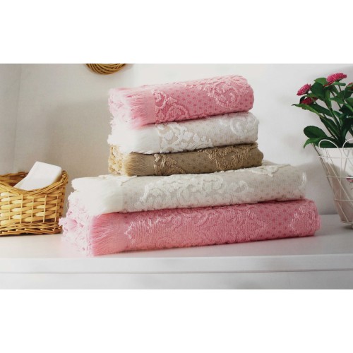 Полотенце OZDILEK DELFINO (70*140) (6шт) розовый