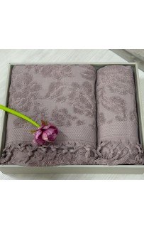 Набро полотенец EFOR из 2-х предметов (50*90.70*140) модель ELIZ (сиреневый) MOR