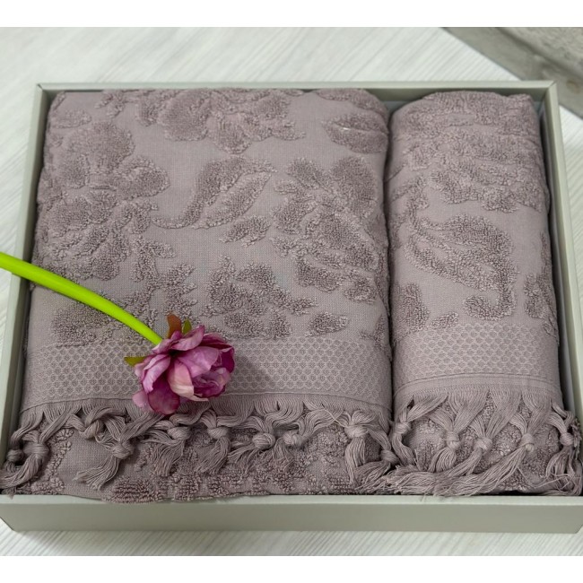 Набро полотенец EFOR из 2-х предметов (50*90.70*140) модель ELIZ (сиреневый) MOR