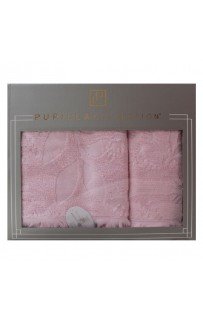 Набор полотенец Pupilla AMAZON хлопок (2 шт) (50*90,70*140) розовый