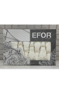 Скатерть EFOR KDK SET 160*220 8 салфеток- крем KREM