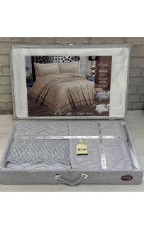 Покрывало EFOR в сундучке ROJDA 240*260 с наволочками 2 шт.(50*70) серый (GRI)