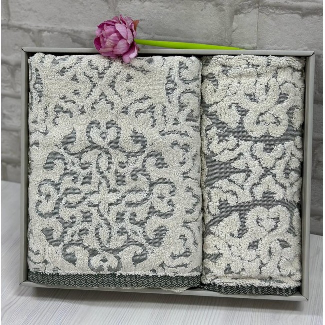 Набро полотенец EFOR из 2-х предметов (50*90.70*140) модель ALLADIN (зеленый) GREEN