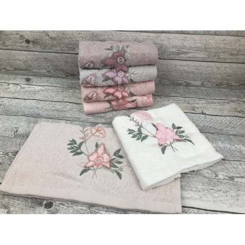 Полотенце EFOR ELIT 6 шт хлопок (50*90) модель сакура