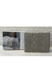 Покрывало PUPILLA BERNINI 180*240 махра/жаккард (хлопок) кофейный KAHVE