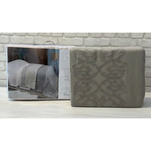 Покрывало PUPILLA BERNINI 180*240 махра/жаккард (хлопок) кофейный KAHVE